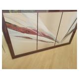 Elba Alvarez Acrylic Triptych Painting on Canvas.