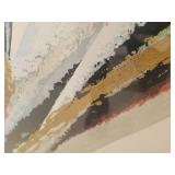 Elba Alvarez Acrylic Triptych Painting on Canvas.