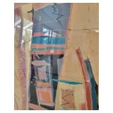 Original Painting "Tanoan" Acrylic on Canvas and Plexiglass by Listed Artist Sally Anderson