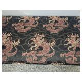 Dragon Design Upholstered Bench. Very Cool Looking.