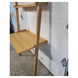 Leaning Ladder Desk and Shelving Unit.