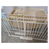 3 White Metal Baby / Pet Gates with instructions.