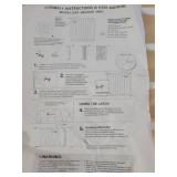 3 White Metal Baby / Pet Gates with instructions.