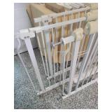 3 White Metal Baby / Pet Gates with instructions.