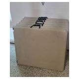 Six Heavy Duty Plastic Folding Banquet Table with carrying handles. 72" x 30".