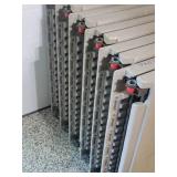 Six Heavy Duty Plastic Folding Banquet Table with carrying handles. 72" x 30".