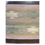 A Nicely Framed and Matted Southwest Style Rug.