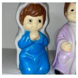 Empire 1996 Lighted Nativity Blow Mold Figures Mary and Joseph