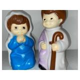 Empire 1996 Lighted Nativity Blow Mold Figures Mary and Joseph