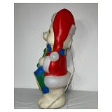 Vintage Christmas Drum Bear Blow Mold Lighted Decoration