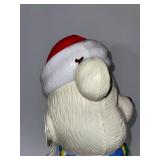 Vintage Christmas Drum Bear Blow Mold Lighted Decoration