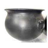 Set of 2 Large Plastic Halloween Cauldrons and Pumpkin Pail