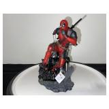 Deadpool Collectible Figure on Battle Scene Base