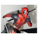 Deadpool Collectible Figure on Battle Scene Base