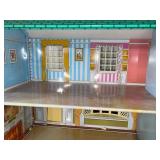 Wolverine Vintage Tin Dollhouse with Plastic Windows and Doors