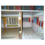 Wolverine Vintage Tin Dollhouse with Plastic Windows and Doors