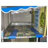 Vintage Louis Marx Metal Two-Story Colonial Doll House with Original Box