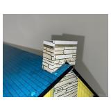 Vintage Louis Marx Metal Two-Story Colonial Doll House with Original Box