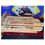 Radio Flyer No. 551 Wooden Sled in Original Box
