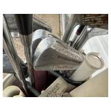 Vintage Golf Bag with Assorted Golf Clubs