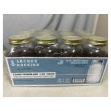 New Case of 12 Anchor Hocking 1 Quart Canning Jars with Lids - Regular Mouth