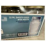 New Case of 12 Anchor Hocking 1 Quart Canning Jars with Lids - Wide Mouth