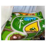2 John Deere Play Rugs - Farm and Construction Site