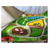 2 John Deere Play Rugs - Farm and Construction Site