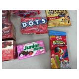 Assorted Candy, Chocolate Cherries, Energy Shots, Werther