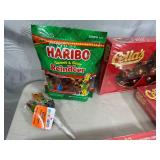 Assorted Candy, Chocolate Cherries, Energy Shots, Werther