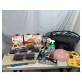 Assorted New and Used Household Items, Cooler, Cleaning, Etc