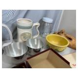 Assorted Collectibles, Steins, Wig, and More