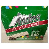 New Case of 24 Andes Mint Cookie Crunch Snap Bars
