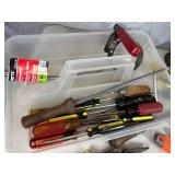 Hand Tools, Large Roll of Solder, Grease Gun, Soldering Gun, Etc