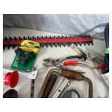Jumper Cables, Hedge Trimmer, Hand Tools, Knee Pads, Shop Supplies, and More