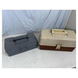 2 Tackle Boxes with Fishing Lures and Tackle