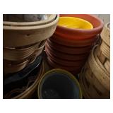 Assorted Faux Plants, Home Decoration, Hand Towels, Heavy Metal Shelf, and More