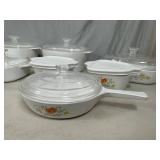 20 pc Set of Vintage Corningware Wildflower Baking / Serving Dishes