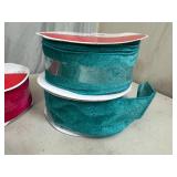 8 New Large Rolls of Decorative Wired Ribbon - $200 retail!