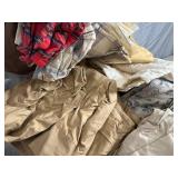 Assorted Quilts, Blankets, Sheets, Heated Blanket, Pillows, and More