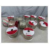 19 New Rolls of Decorative Wired Ribbon - $246 retail!