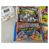 Assorted Candy, Dots, Fruit Chews, Blow Pops, Sugar Babies, Tootise Pops, and More