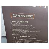 New allen + roth Canterbury 36-in White Undermount Single Sink Bathroom Vanity with Carrara Engineered Marble Top