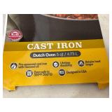 New 5 Quart Cast Iron Dutch Oven - Scuffed