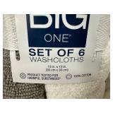 6 New "Big One" Wash Cloths