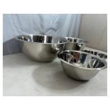 4 New Bene Casa Stainless Steel Mixing Bowls