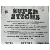 2 New "The Sticks" Hard Rubber Dog Toys