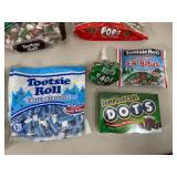 Assorted Candy, Chocolate Cherries, Junior Mints, Fruit Chews, Tootsie Rolls, Charleston Chew, and More