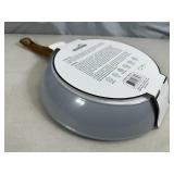 New 11 inch Ceramic Coated Aluminum Induction Safe Frying Pan