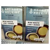 New Anchor Hocking Wide Mouth Jar Lids and Rings